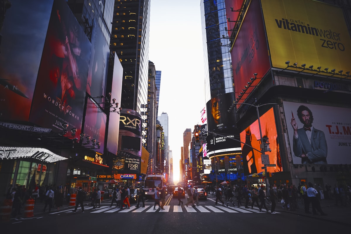 Debt relief programs in New York — Manhattan skyline at dusk