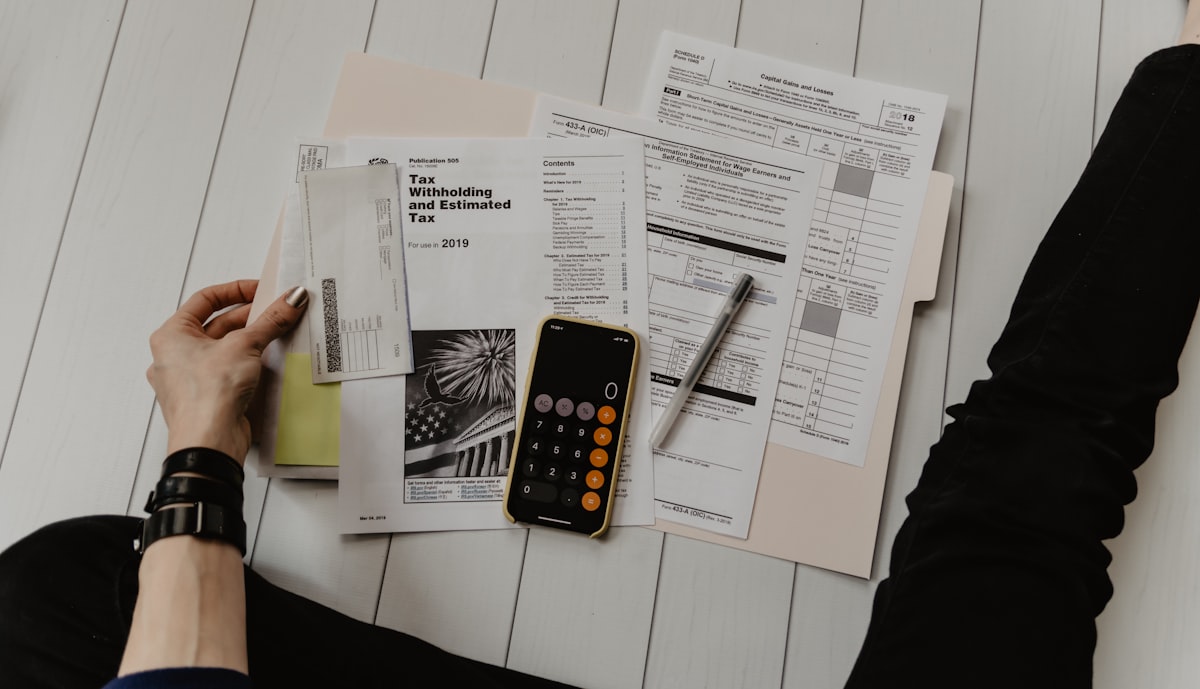 Debt relief programs in Florida — calculator and financial paperwork
